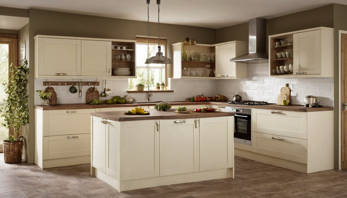 Which country-kitchen details age well in hot, dusty homes editorial visual